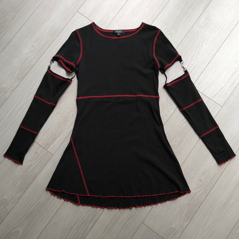 Black+Red Mallgoth Dress